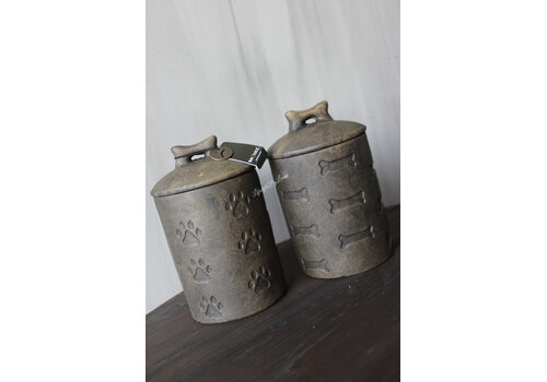 Brynxz Brynxz set van 2 potten Dog storage Brown 18x12cm