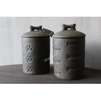 Brynxz set van 2 potten Dog storage Brown 18x12cm