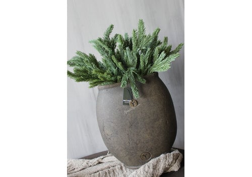 Brynxz Brynxz ovale pot tall Brown 26 x 14 x 29 cm
