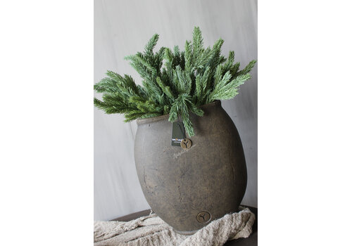 Brynxz Brynxz ovale pot tall Brown 26x14x29cm
