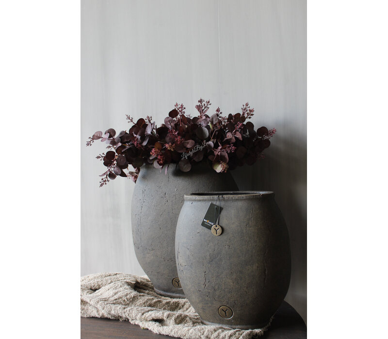Brynxz ovale pot tall Brown 26x14x29cm