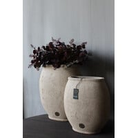 Brynxz ovale pot tall Taupe 32x17x36cm