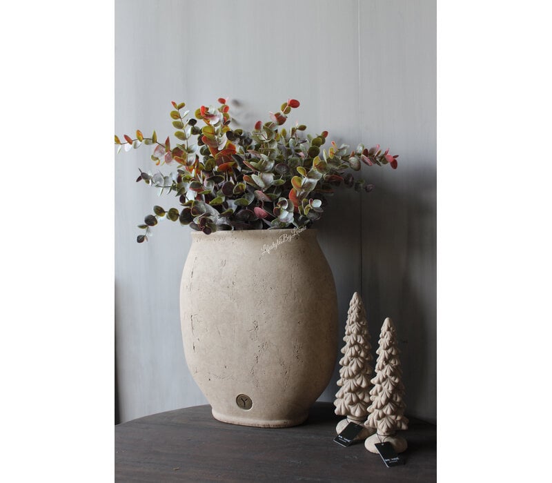 Brynxz ovale pot tall Taupe 32x17x36cm