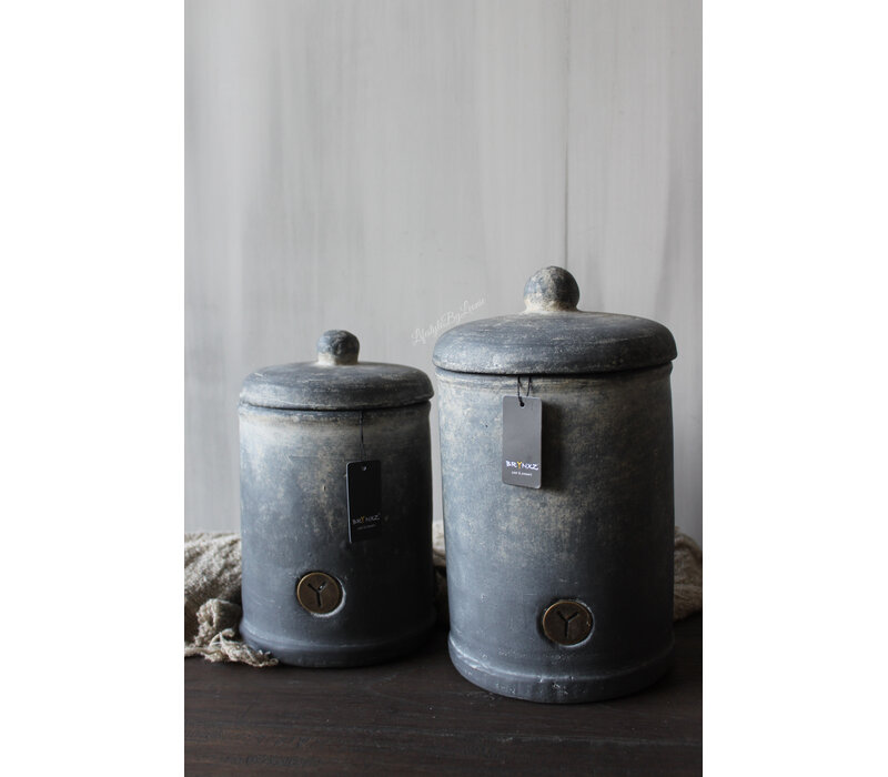 Brynxz pot met deksel Ancient clay 28x16cm