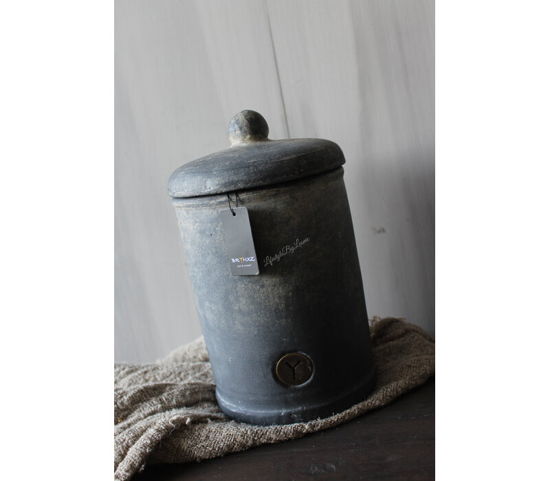 Brynxz pot met deksel Ancient clay 28x16cm