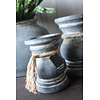 Brynxz Brynxz dikke baluster kandelaar met touw Ancient clay 11x17cm
