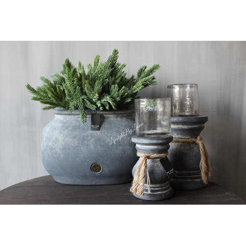 Brynxz ovale pot grandeur Ancient clay 35x19x24cm 