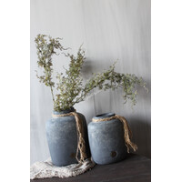 Brynxz ovale pot rope Ancient clay 19x12x25cm
