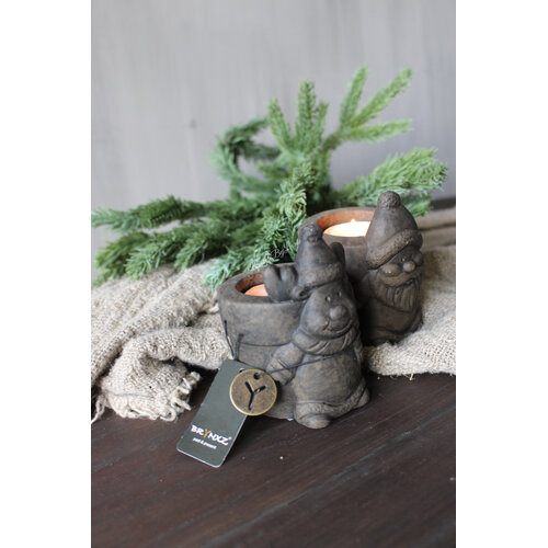 Brynxz set van 2 waxinelichthouders XMAS 10 cm 