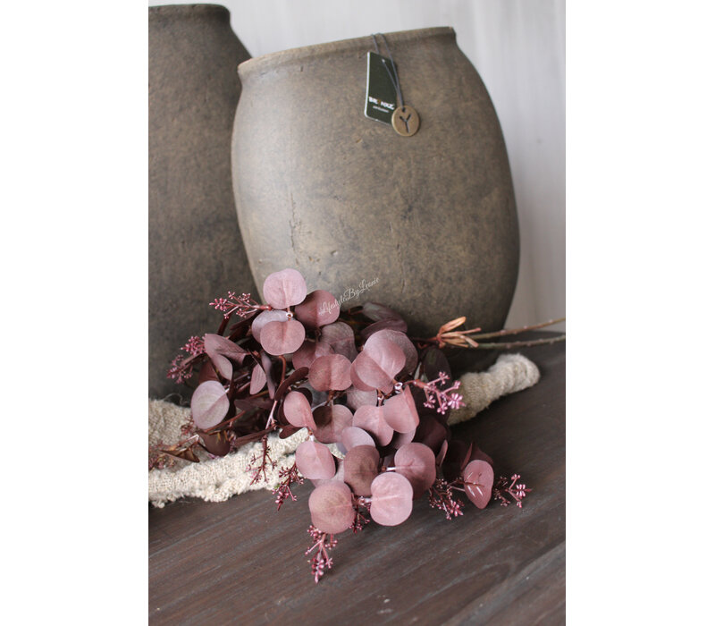 Sylxz bosje namaak eucalyptus Burgundy 46cm