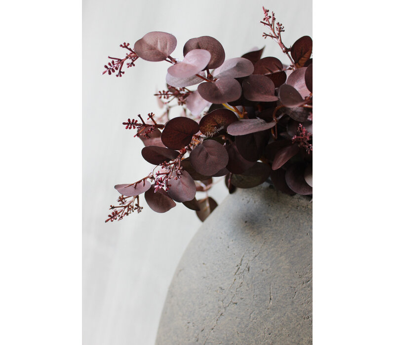 Sylxz bosje namaak eucalyptus Burgundy 46cm