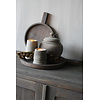 Stenen kandelaar Organic grey 10 cm