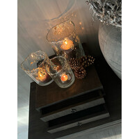 Houten lade bak voor koffie apparaat Black wash- 2 lades