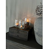 Houten lade bak voor koffie apparaat Black wash- 2 lades