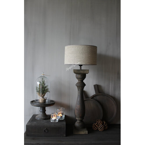 Cilinder lampenkap Shabby 30 cm 