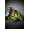 Roestige kerstbellen aan tak 30cm
