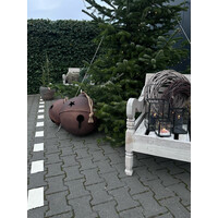 Roestige kerst-bel 56cm