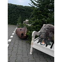 Roestige kerst-bel 56cm