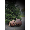 Roestige kerst-bel 56cm