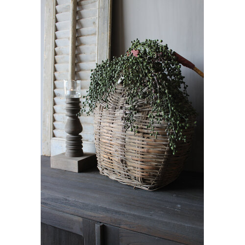 Aura Peeperkorn authentieke leem  / vismand 45x45cm 
