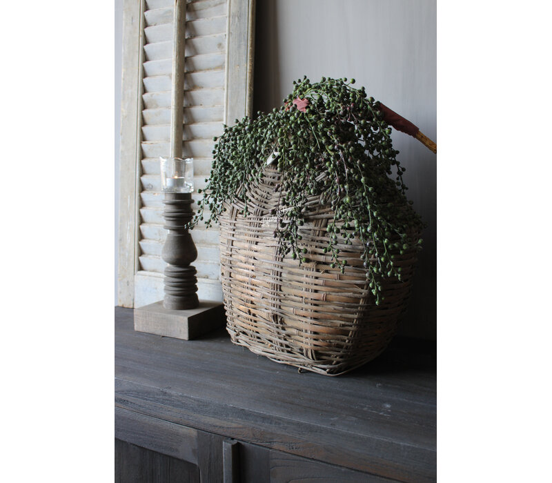 Aura Peeperkorn authentieke leem  / vismand 45x45cm