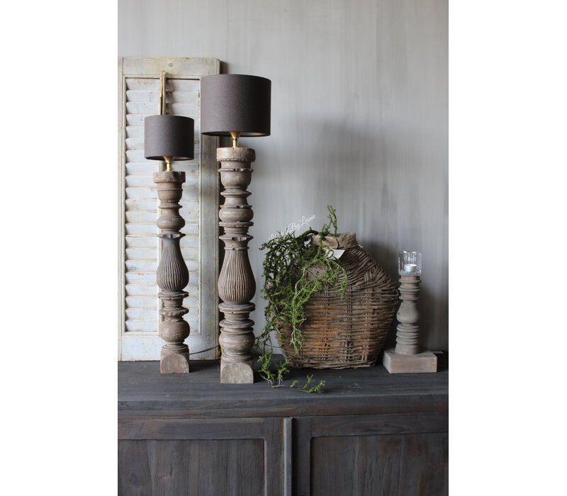 Aura Peeperkorn authentieke leem  / vismand 45x45cm