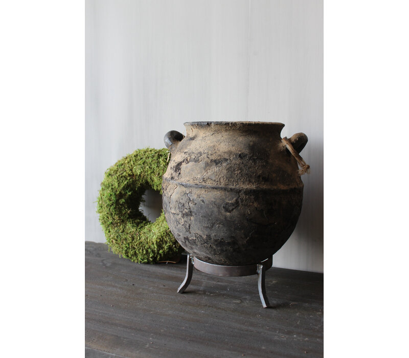 Hoffz interior authentieke Berber kruik met oren 27x25cm