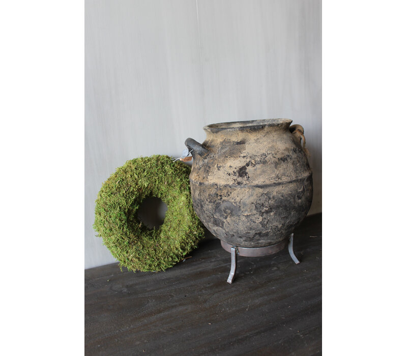 Hoffz interior authentieke Berber kruik met oren 27x25cm