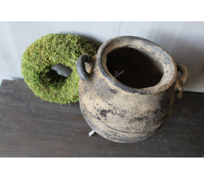Hoffz interior authentieke Berber kruik met oren 27x25cm
