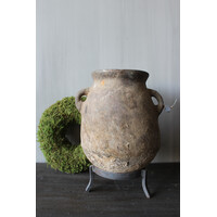 Hoffz interior authentieke Berber kruik met oren 27x25cm