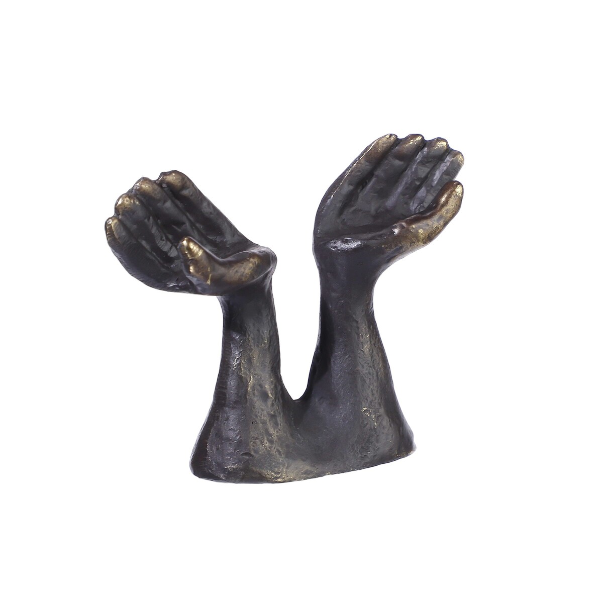 First impression. Verbronsd sculptuur.