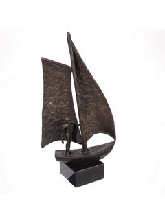 Bronzen beeld Sail Zeilboot