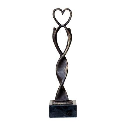 Bronzen en moderne beelden met liefde