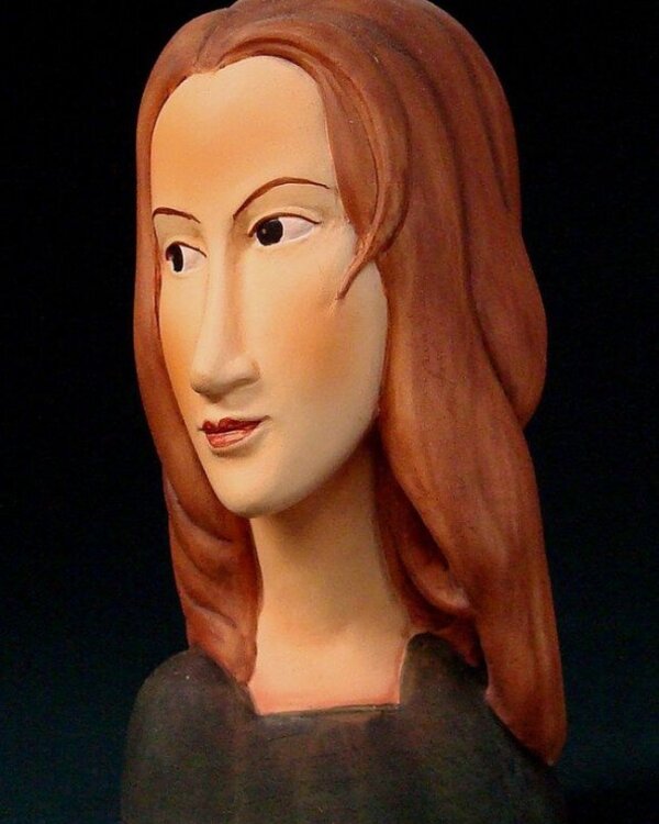 Amedeo Clemente Modigliani  Beeld Jeanne Hébuterne naar Modigliani