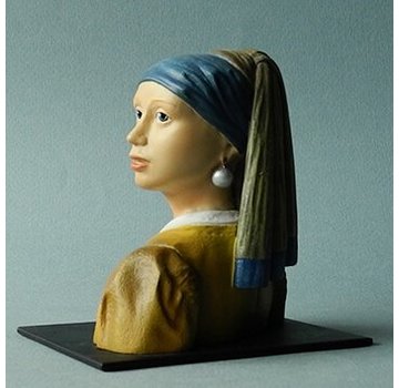 Beeld meisje met de parel naar Vermeer