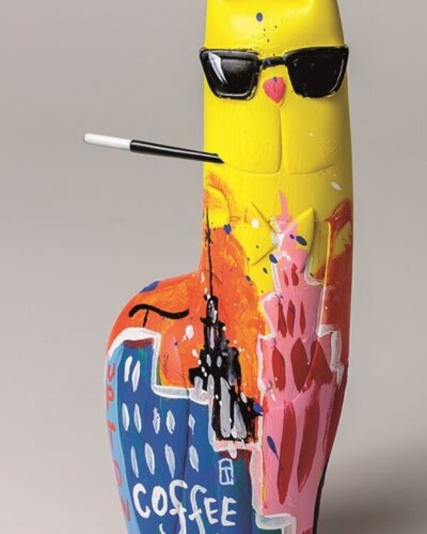 Selwyn Senatori Beeld Gianni Big City Cat yellow Selwyn Senatori