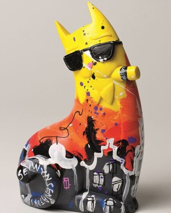 Selwyn Senatori Beeld Bruno Big City Cat yellow Selwyn Senatori