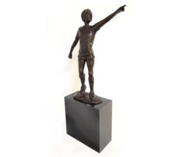 Corry Ammerlaan Bronzen beeld Johan Cruijff