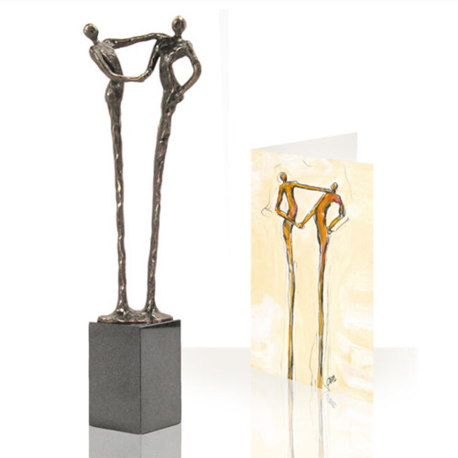 Corry Ammerlaan Beeld Dank geheel bronzen beeld