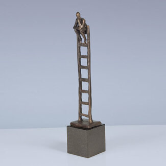 Corry Ammerlaan Bronzen beeld - De denkende mens (incl. geschenkdoos & verzending)