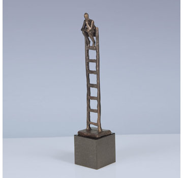 Corry Ammerlaan Bronzen beeld Denkende Mens(incl. geschenkdoos & verzending)