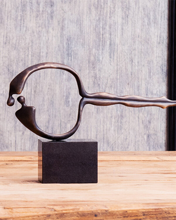 Corry Ammerlaan Kunstpakket Exclusief bronzen Sculptuur de Liefdesband