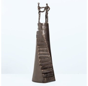 Corry Ammerlaan Bronzen beeld Teaming at the top (incl. geschenkverpakking & verzending)