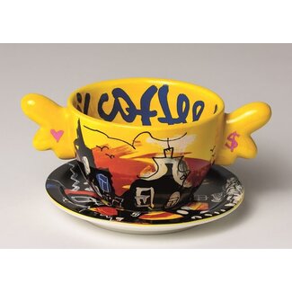 Selwyn Senatori Selwyn Senatori kop en schotel geel Selwyn Senatori Selwyn Senatori kop en schotel geel