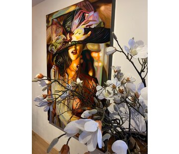 Tos Kostermans Schilderij Woman in Paris van Tos Kostermans