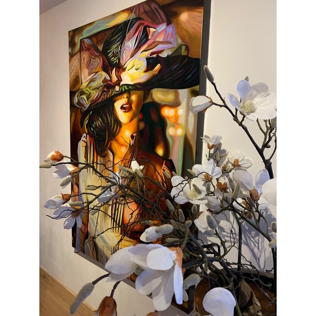 Tos Kostermans Origineel schilderij Tos Kostermans Woman in Paris