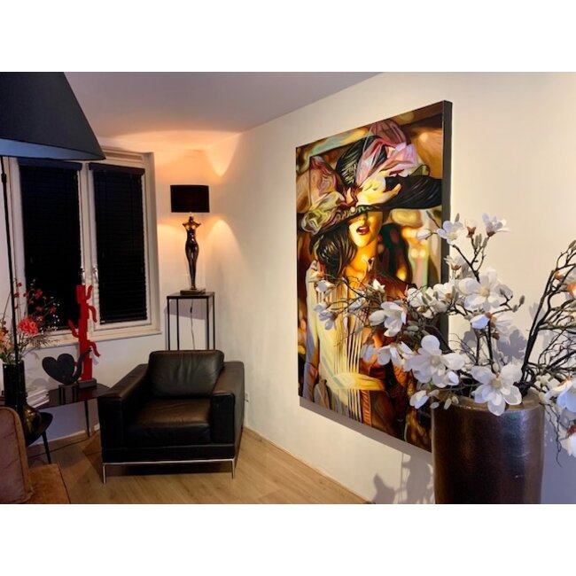 Tos Kostermans Origineel schilderij Tos Kostermans Woman in Paris