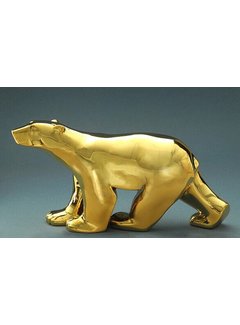 Ijsbeer in goudkleur naar kunstenaar Francois Pompon