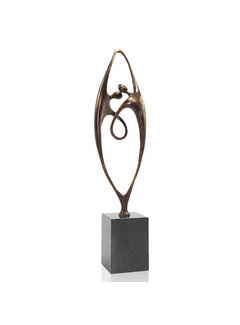Corry Ammerlaan Bronzen beeld Samenwerking(incl. geschenkverpakking & verzending)