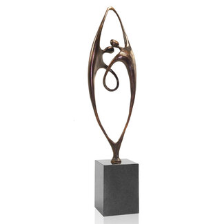 Corry Ammerlaan Bronzen beeld Samenwerking(incl. geschenkverpakking & verzending)